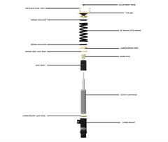 DS Series Coilover Parts Diagram